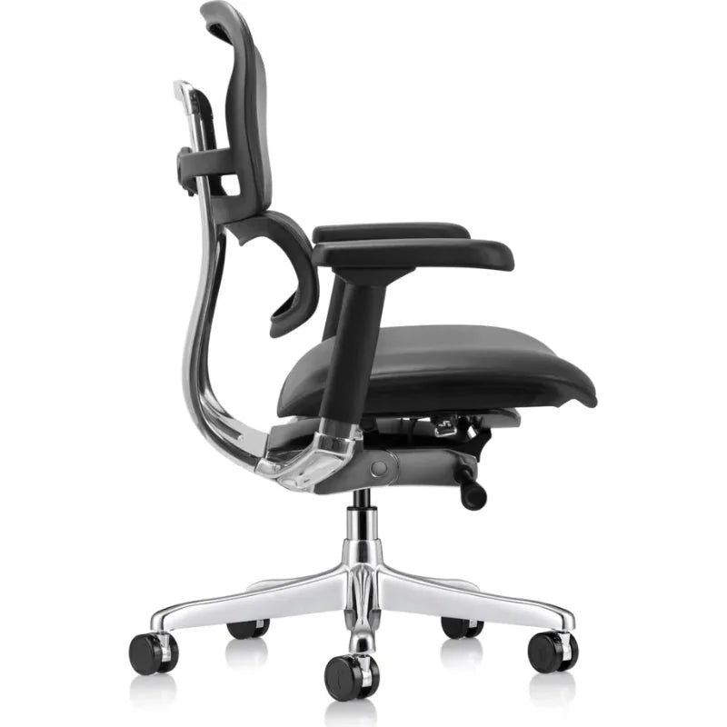 Eurotech Ergohuman LE10ERGLO-GEN2 Leather Mid Back Office Chair - left side
