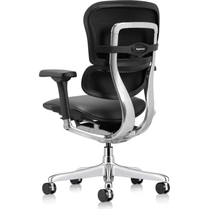 Eurotech Ergohuman LE10ERGLO-GEN2 Leather Mid Back Office Chair - opposite rear angle