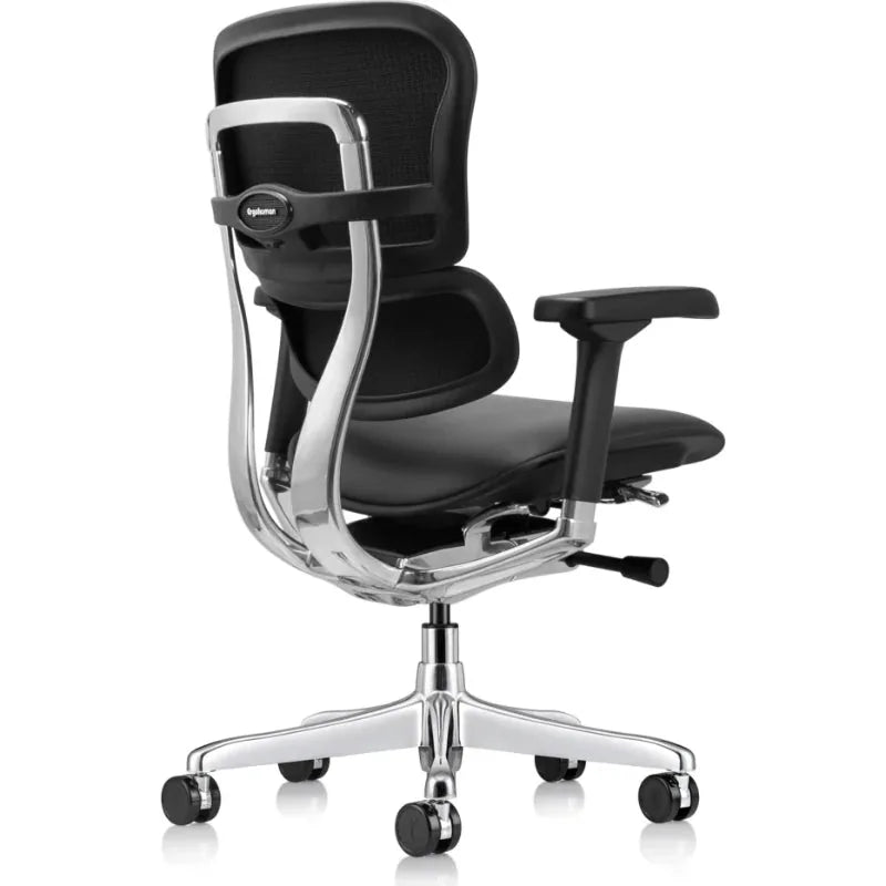 Eurotech Ergohuman LE10ERGLO-GEN2 Leather Mid Back Office Chair - rear angle