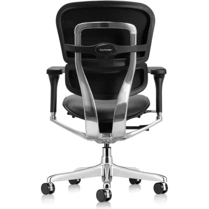 Eurotech Ergohuman LE10ERGLO-GEN2 Leather Mid Back Office Chair - rear