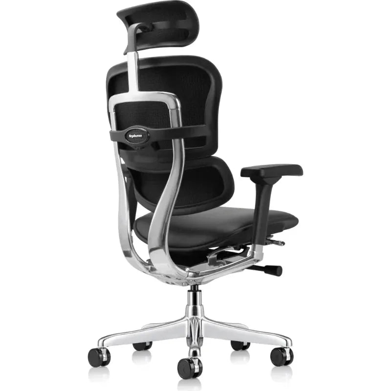 Eurotech Ergohuman LE9ERG-GEN2 Leather Office Chair with Headrest - rear angle
