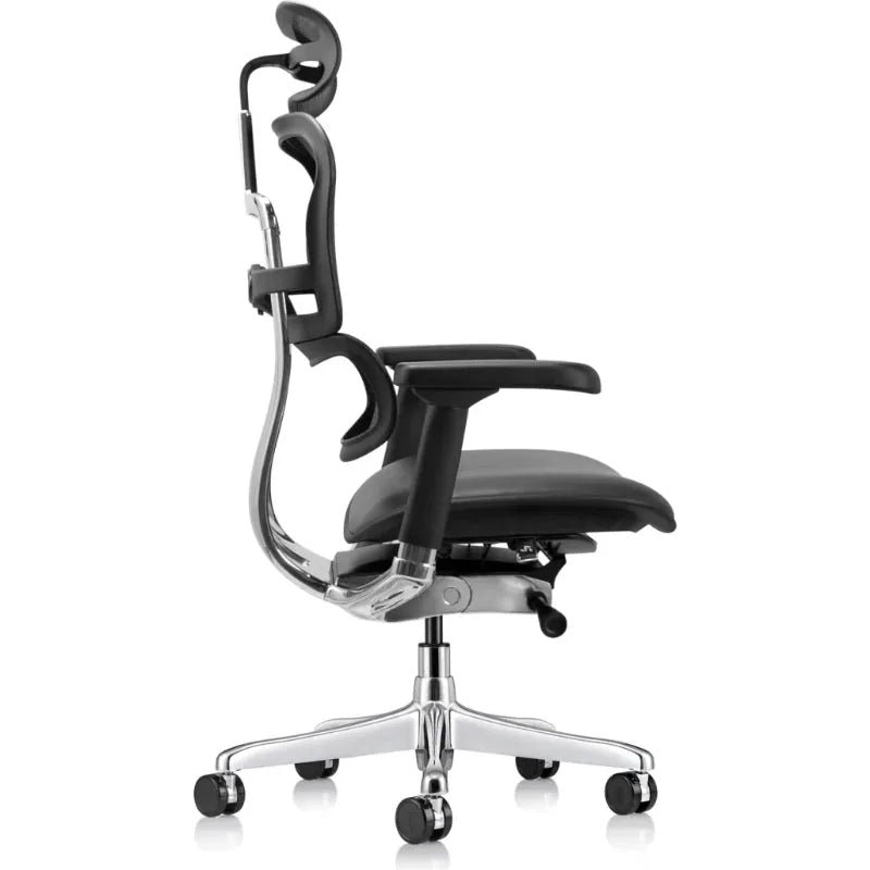 Eurotech Ergohuman LEM4ERG-GEN2 Leather Seat & Mesh Back Office Chair - left side