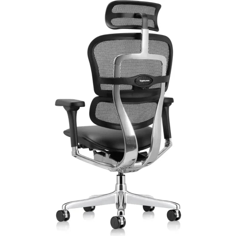 Eurotech Ergohuman LEM4ERG-GEN2 Leather Seat & Mesh Back Office Chair - opposite rear angle