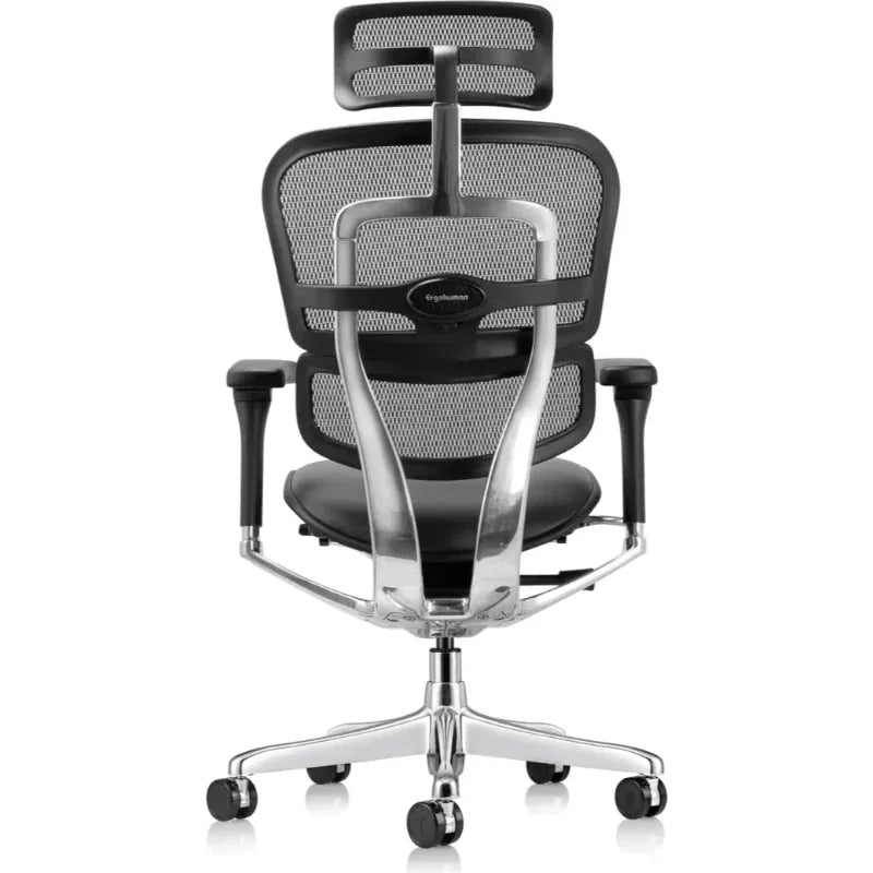 Eurotech Ergohuman LEM4ERG-GEN2 Leather Seat & Mesh Back Office Chair - rear