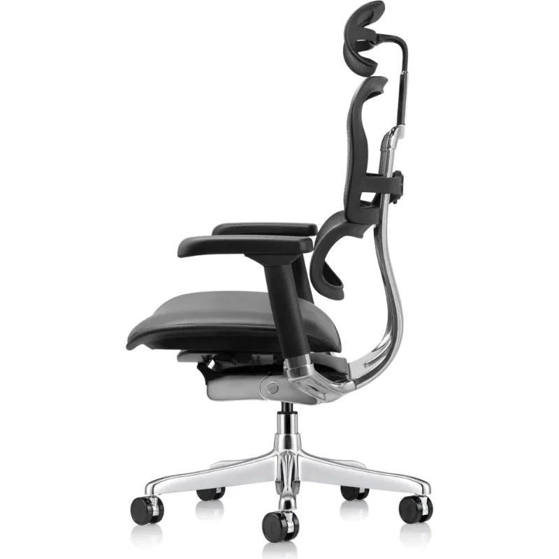 Eurotech Ergohuman LEM4ERG-GEN2 Leather Seat & Mesh Back Office Chair - right side